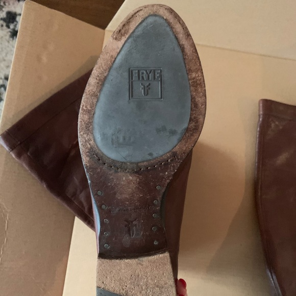 Frye Dark Brown Riding Boot - Picture 2 of 5